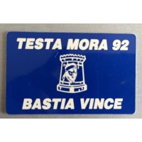 Ancienne carte TESTA MORA 92 supporters SCB BASTIA VINCE