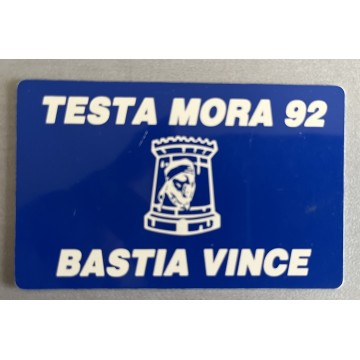 Ancienne carte TESTA MORA 92 supporters SCB BASTIA VINCE