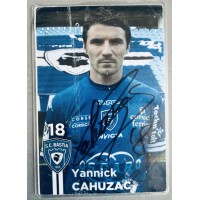 Ancienne Carte SCB BASTIA signée YANNICK CAHUZAC