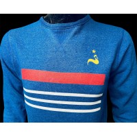 Pull ancien EQUIPE DE FRANCE taille S collector maillot MATCH WORN SHIRT Vintage