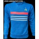 Pull ancien EQUIPE DE FRANCE taille S collector maillot MATCH WORN SHIRT Vintage
