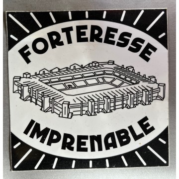 Autocollant Sticker AS CAEN supporter FORTERESSE IMPRENABLE