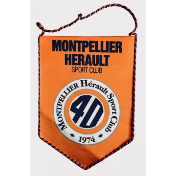 Fanion MONTPELLIER HERAULT SPORT CLUB 40 ANS GRAND modèle