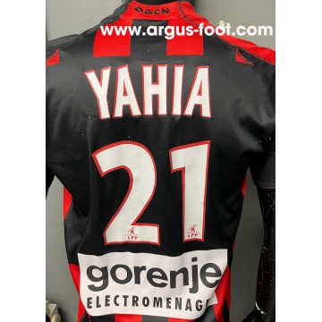 Maillot OGC NICE porté et offert Antar YAHIA N°21 LFP 2005-06
