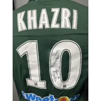 Maillot porté ASSE Saint Etienne KHAZRI N°10 signé rare MATCH WORN