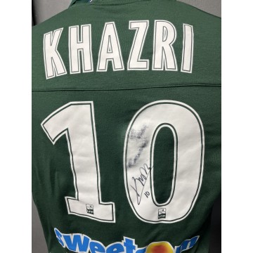 Maillot porté ASSE Saint Etienne KHAZRI N°10 signé rare MATCH WORN