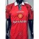 Maillot MANCHESTER UNITED N°7 CANTONA 95/96 SHARP ancien porté MATCH WORN SHIRT