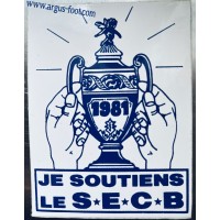 Autocollant SECB BASTIA 1981 ancien