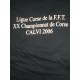 Tee shirt XXème championnat de CORSE Tennis CALVI 2006