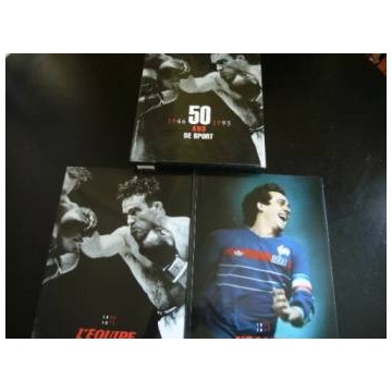 Coffret 2 volumes collection 50ans du sport l&#39EQUIPE 1946-99