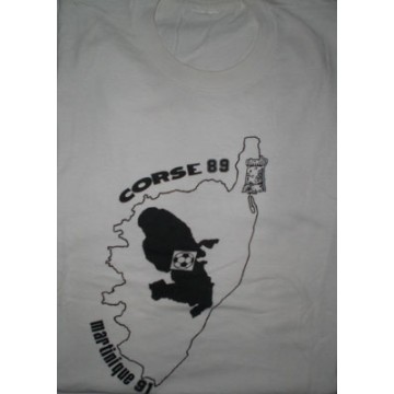 Tee shirt évènementiel Jumelage CORSE 89 - Martinique 91 taille 
