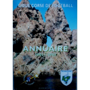 Annuaire LIGUE CORSE DE FOOTBALL 2002-2003