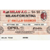 Billet ancien MILAN FIORENTINA saison 94-95