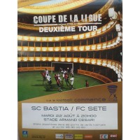 Affiche 2ème tour Coupe de la Ligue 2006-07 S.C.B / FC SETE