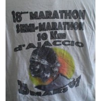 Tee shirt 18ème Marathon 10km d&#39Ajaccio taille M