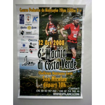 Affiche Course Pedestre 6é Machja di Costa Verde 2008