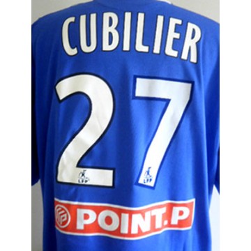 Maillot Coupe de la Ligue 2009 METZ-BASTIA porté par CUBILIER