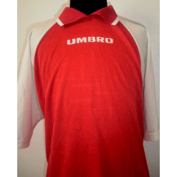 Maillot Occasion UMBRO Taille XL rouge et blanc