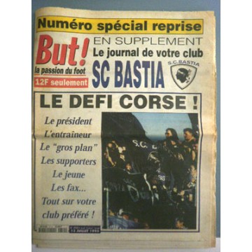 Magazine BUT SCB BASTIA 1995 LE DEFI CORSE !