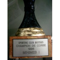 Ancienne Coupe SC BASTIA Champion de CORSE 1995 minimes 1