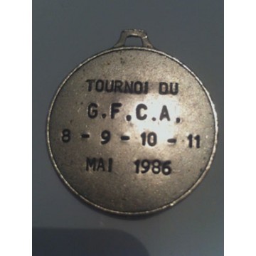 Ancienne médaille Tournoi G.F.C.A Mai 1986 Ajaccio