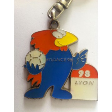 Porte clef FOOTIX Coupe du Monde FRANCE 1998 LYON 98 - ARGUS FOOT & SPORTS