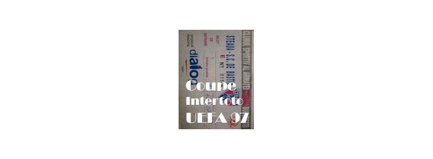 Billet Coupe Intertoto UEFA 97